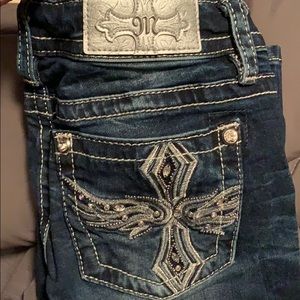Slim boot cut size 27 Miss Me jeans.